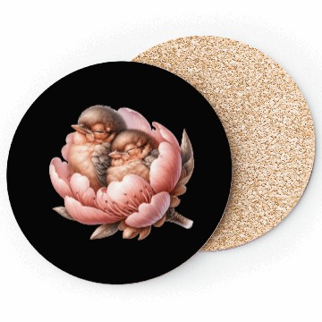 Discover Birds Sleeping In Flower Coasters