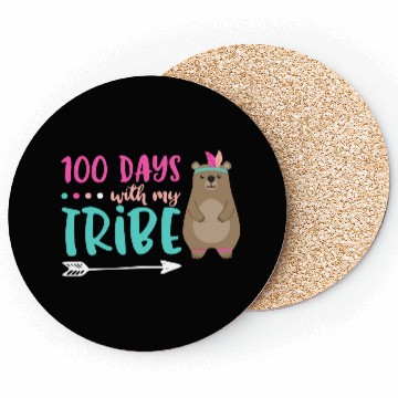 Discover 100 days with my tribe Coasters