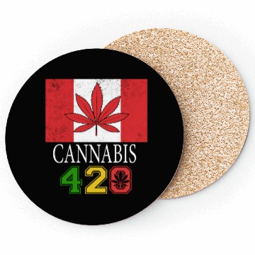 Discover Comical 420 Celebrate Herb Weed Marijuana Design Coasters
