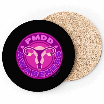 Discover PMDD Awareness Logo | Pink Purple Womb Coasters