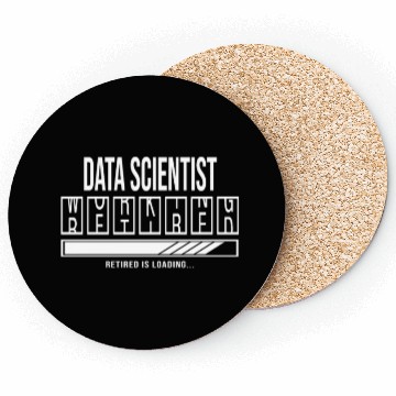 Discover Retirement gift idea Retired Data-Scientist Coasters