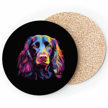 Discover Watercolor Colorful Boykin Spaniel Coasters