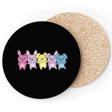 Discover Aporagender Flag Pride Lgbtq Bunny Coasters
