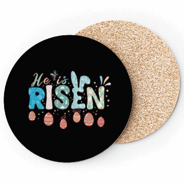 Discover He Is Risen Easter Celebration Theme Coasters