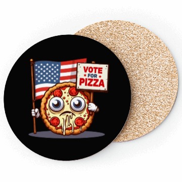 Discover Vote Pizza: US Election Special Coasters