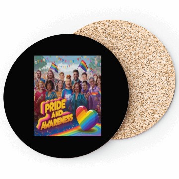Discover LGBTQ Pride and Awareness Designs illustration Coasters