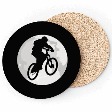Discover MOON MOUNTAIN BIKER DESIGN Coasters