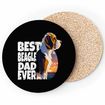 Discover BEST BEAGLE DAD EVER Coasters