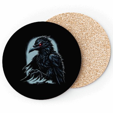 Discover Guardian Raven's Red Stare Coasters