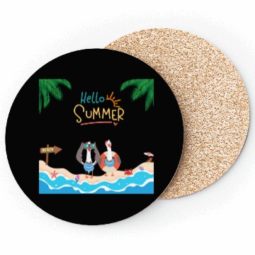Discover beach lobster Coasters