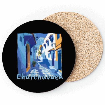 Discover Chefchaouen Morocco Blue City Old Town Coasters
