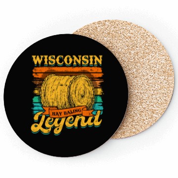 Discover Hay Bale Farming Wisconsin Hay Baling Legend Coasters