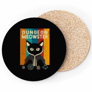 Discover Dungeon Meowster Coasters