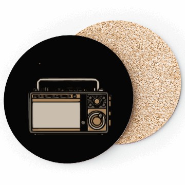 Discover Classic tube radio Coasters