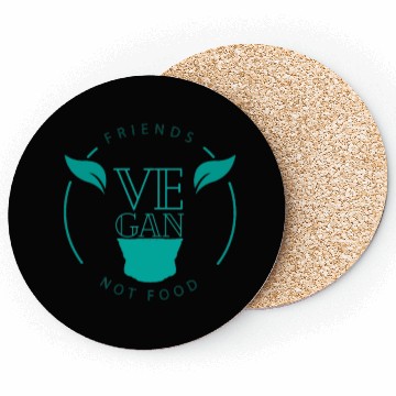Discover friends not food Coasters