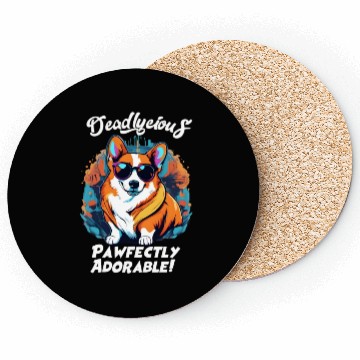 Discover Corgi Dog Pawfectly Adorable Coasters