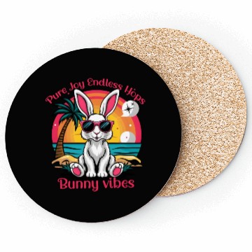 Discover PureJoy, Endless hops Bunny Vibes Coasters