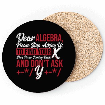 Discover Figures Math Teacher Graph Dear Algebra Please Coasters