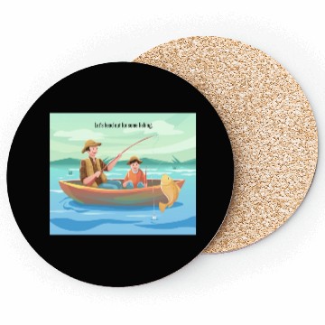 Discover Fishing Adventure Design Coasters