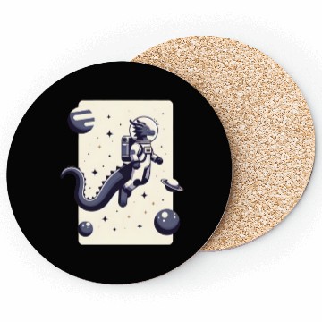 Discover Dragon Astronaut, Dragon in space Coasters