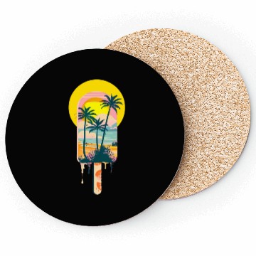 Discover Tropical Summer Sunset Sweets Paradise Coasters