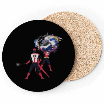 Discover imagine everyday objects as superheroes. Coasters