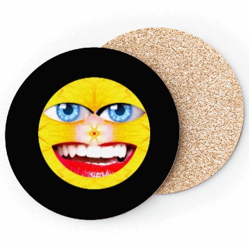 Discover Smile Face Have a Nice Day Promote Happiness Joy Coasters