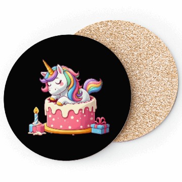 Discover Unicorn Cake Surprise Coasters