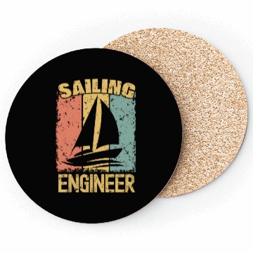 Discover Sailing Engineer retro Coasters