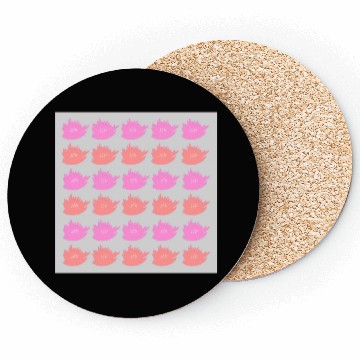 Discover PINK RED FLORAL PATTERN Coasters