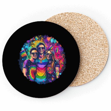 Discover Rainbow Connection Embrace ,Happy Pride Coasters