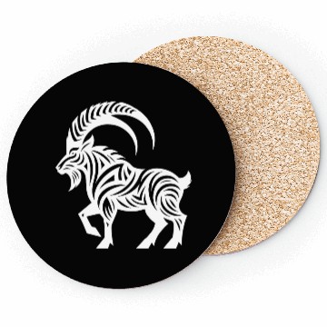 Discover Capricorn Tattoo Style Coasters