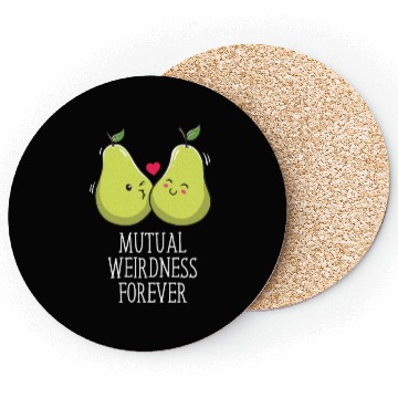 Discover Mutual Weirdness Forever Wedding Nerd Bride and Gr Coasters