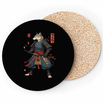 Discover Samurai wolf Coasters