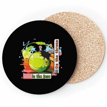 Discover Typography tennis design Coasters
