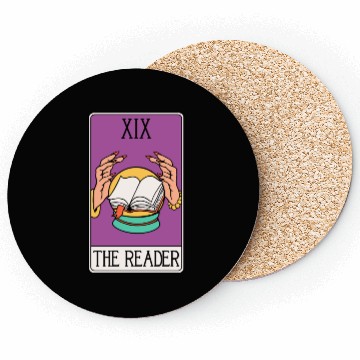 Discover The Reader Tarot Card Coasters