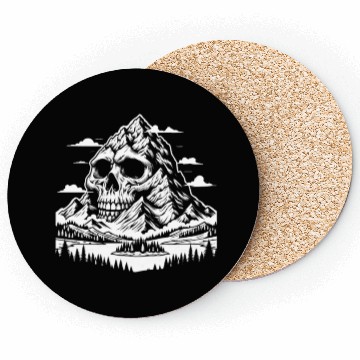 Discover Hiking Hike Skull Nature Coasters