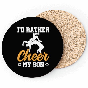 Discover Wrestler Dad Funny Wrestling Mom Coasters