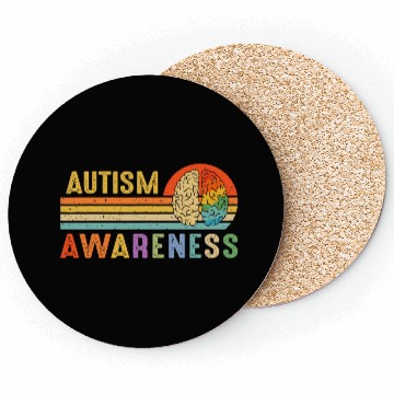 Discover World Autism Awareness Neurodiversity Autistic Coasters