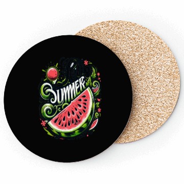 Discover Happy Summer Greeting With Watermelon Coasters
