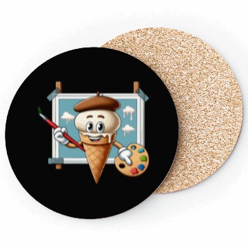 Discover Creative Ice Cream Character Masterpiece Coasters