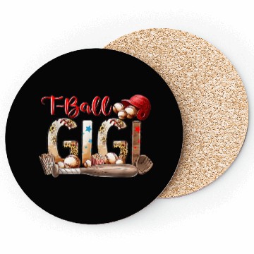 Discover Leopard T-ball Gigi For Baseball Lover Coasters