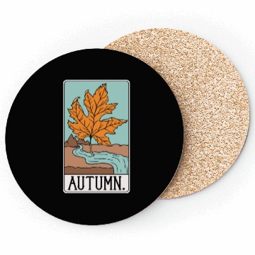 Discover The Autumn - Tarot Card Coasters