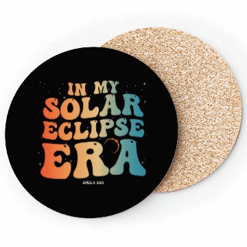 Discover Groovy In My Solar Eclipse Era April 8, 2024 Coasters