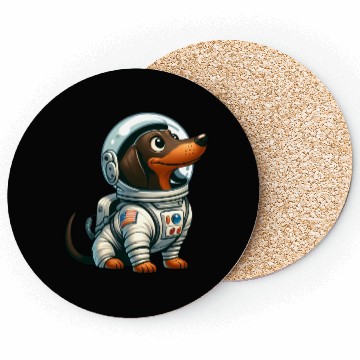 Discover Dachshund Astronaut in Space Adventure Coasters