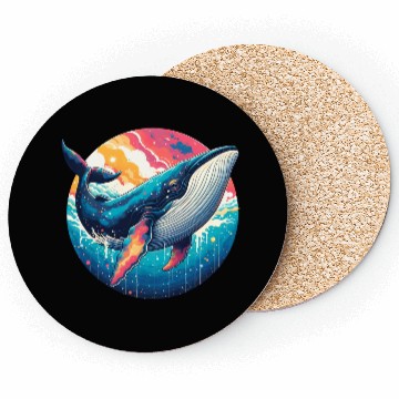 Discover colorful whale Coasters