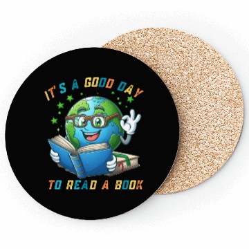 Discover It's a Good Day to Read a Book World Book Day 2024 Coasters