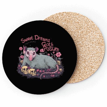 Discover sweet dreams goth possum Street Cats Squad Coasters