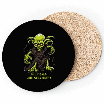 Discover Keep Calm and Stay Green Goblin Coasters