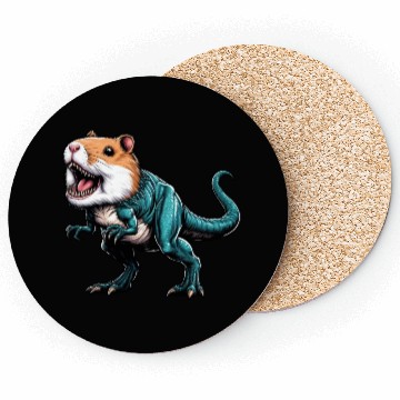 Discover T-Rex Hamster Hybrid: Fantastic Mythical Creature Coasters